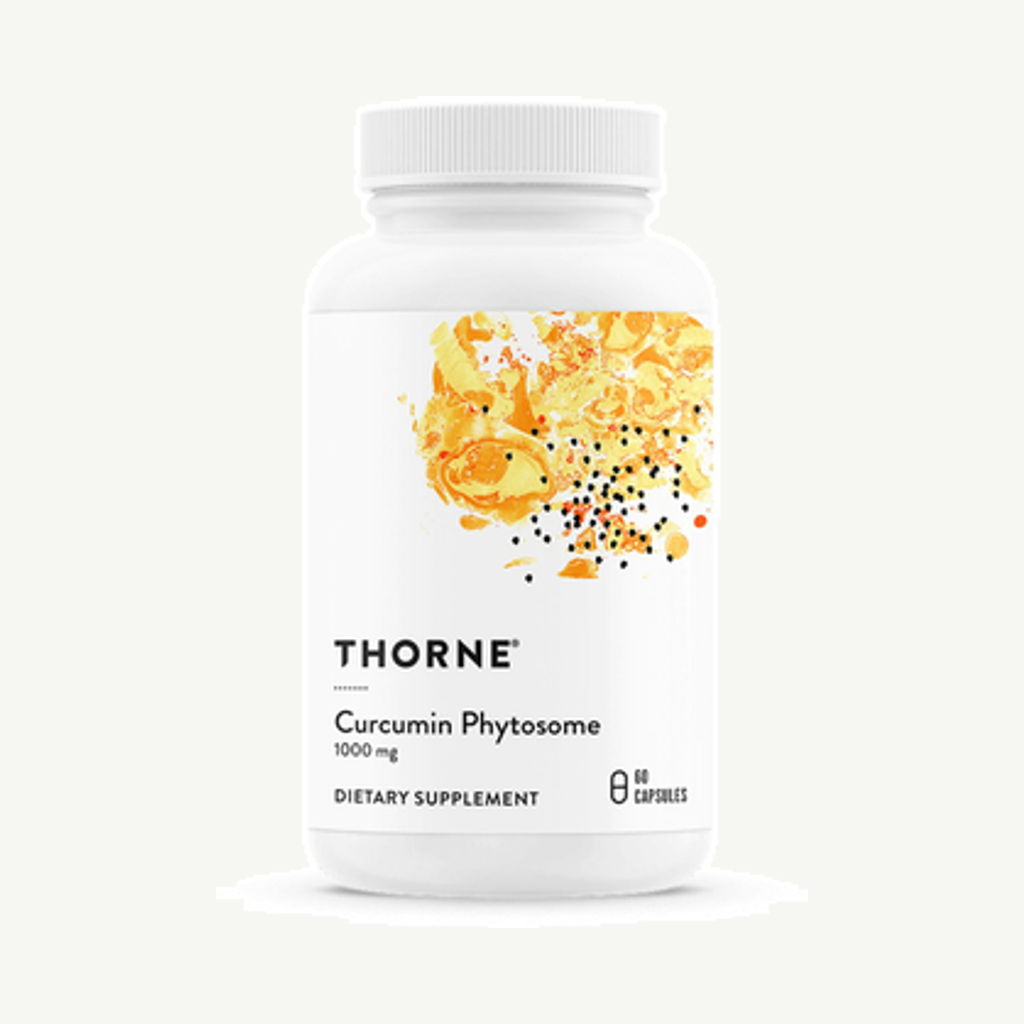 Förpackningen till Thorne Cucumin Phytosome 60 kapslar
