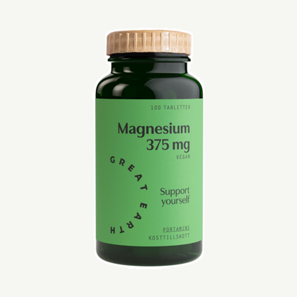 Förpackningen till Magnesium 375mg 100t