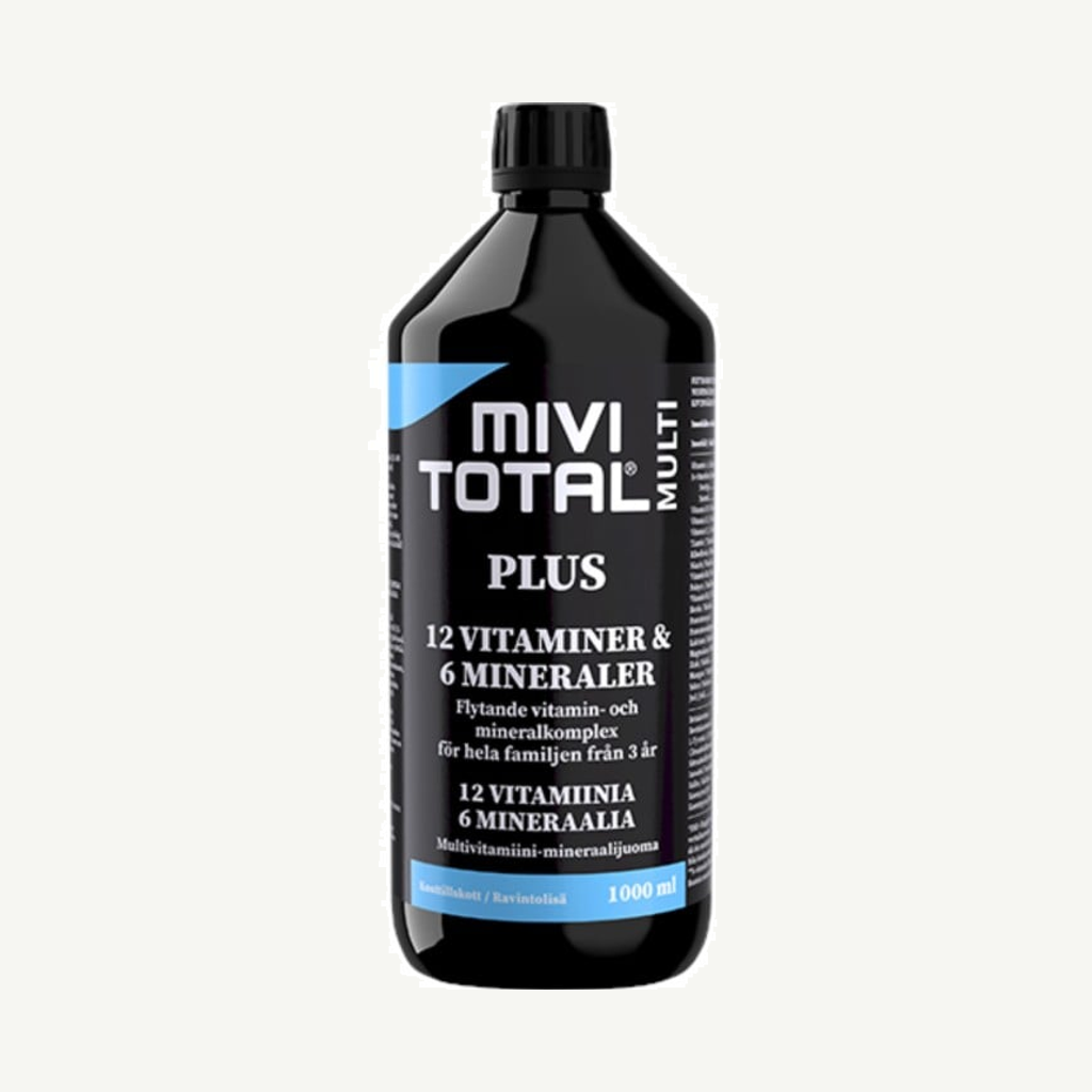 Förpackningen till Mivitotal Plus 1000 ml
