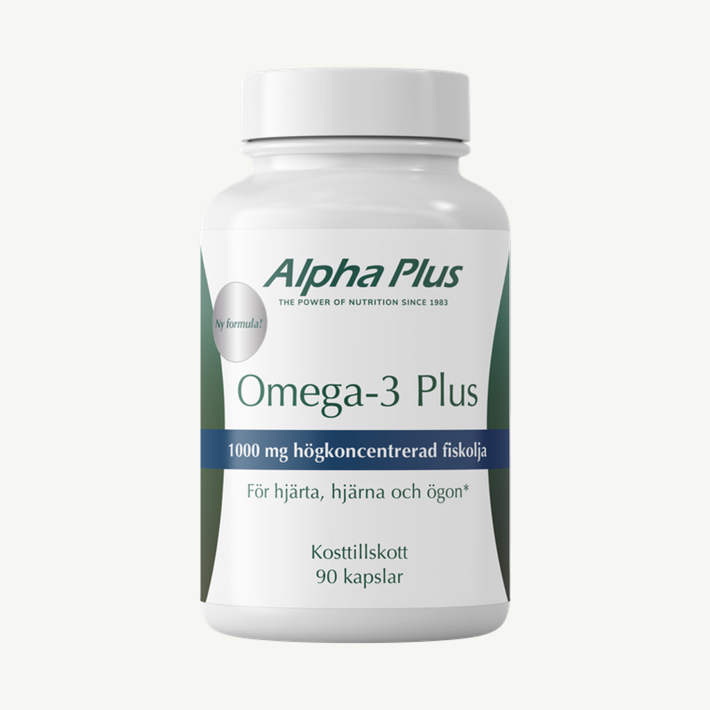 Förpackningen till Omega-3 Plus 90 kap