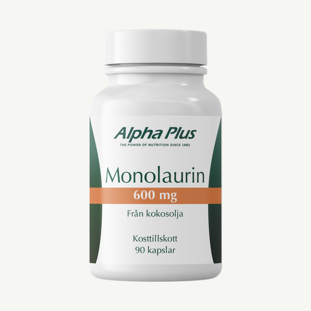 Förpackningen till Monolaurin 600 mg 90 kap