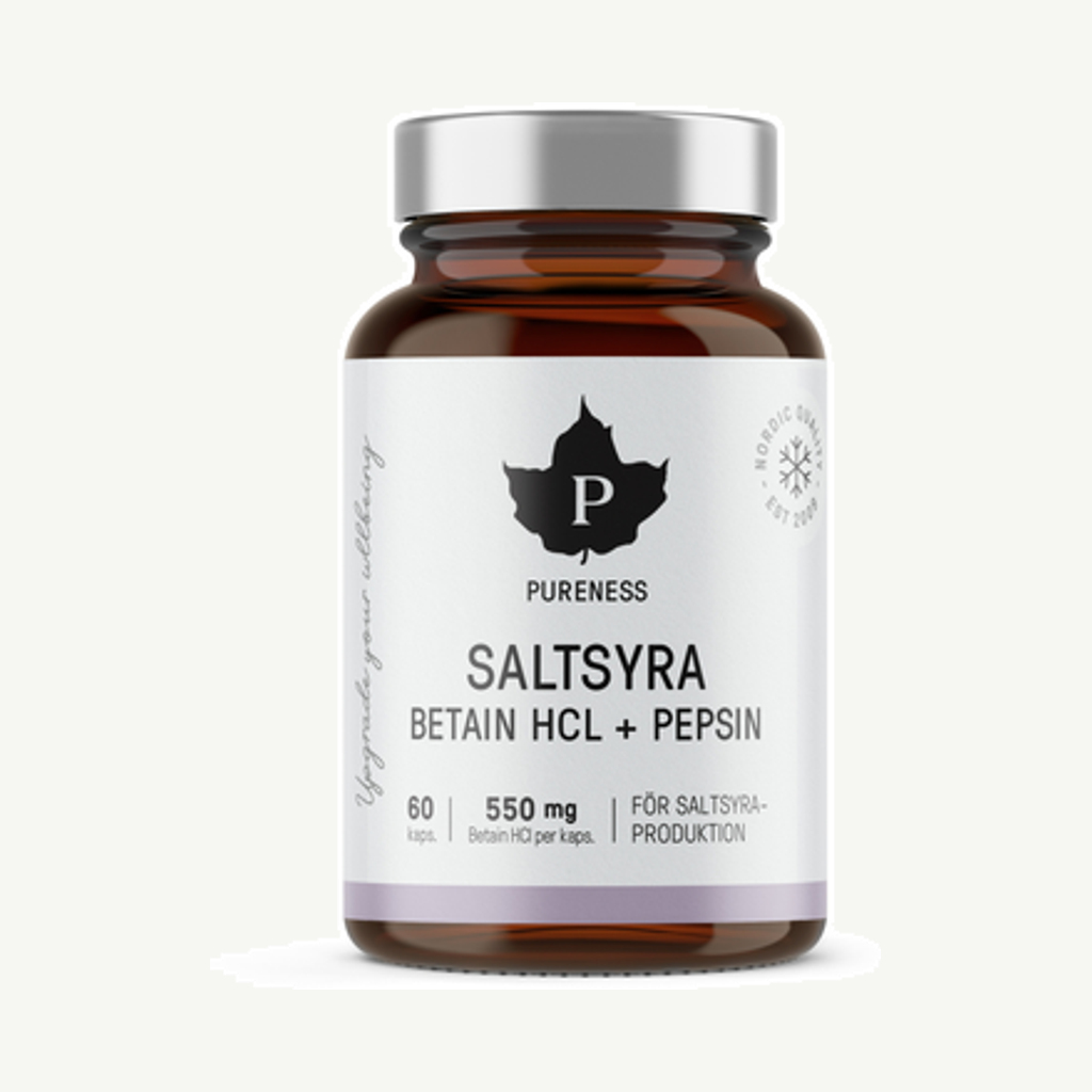 Förpackningen till Saltsyra Betaine HCL 60k