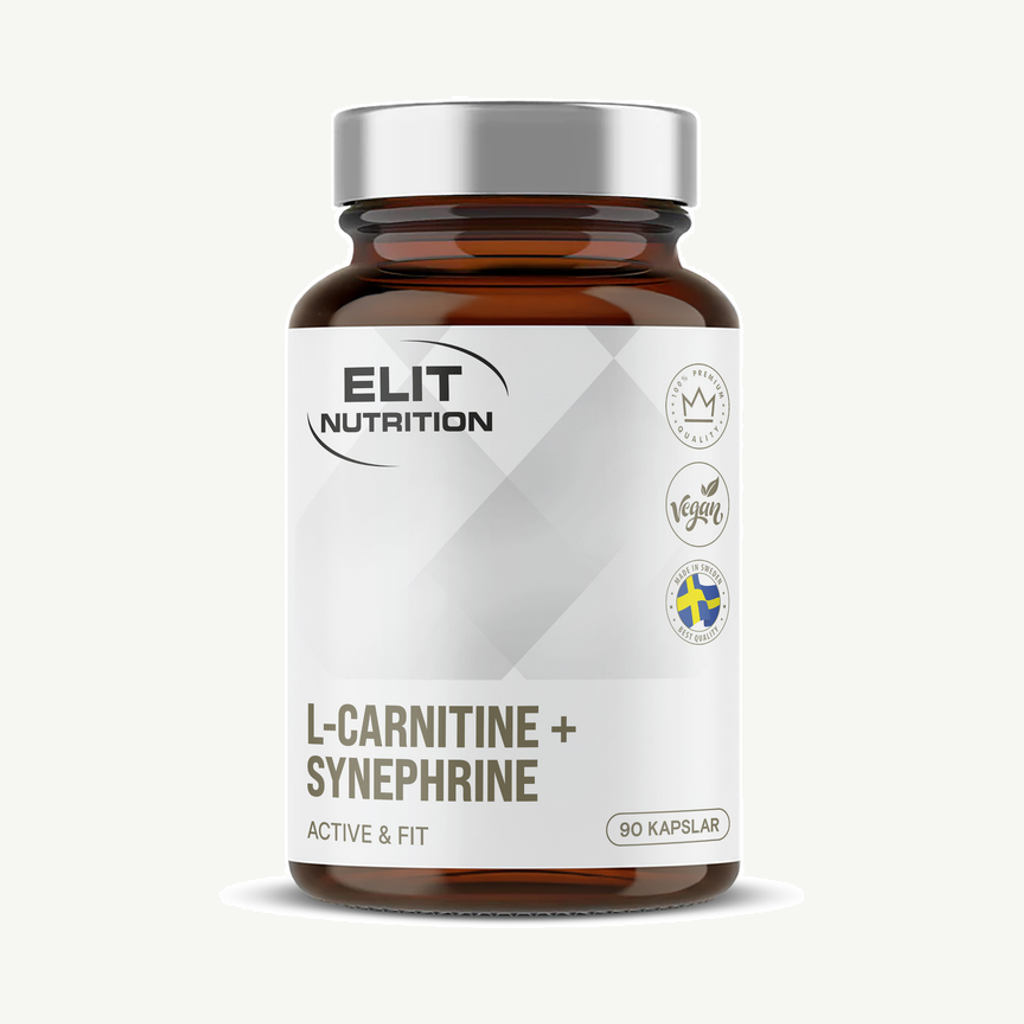 Förpackningen till Elit Nutrition L-Carnitine + Synephrine 90 kapslar