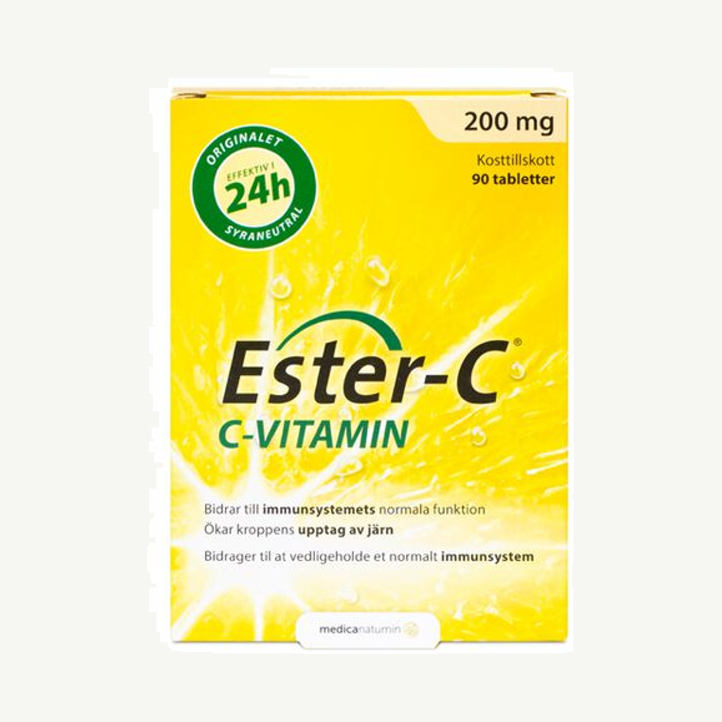 Förpackningen till C-Vitamin 200 mg 90 tabletter