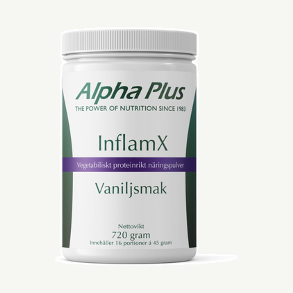 Förpackningen till InflamX Vanilj 720g