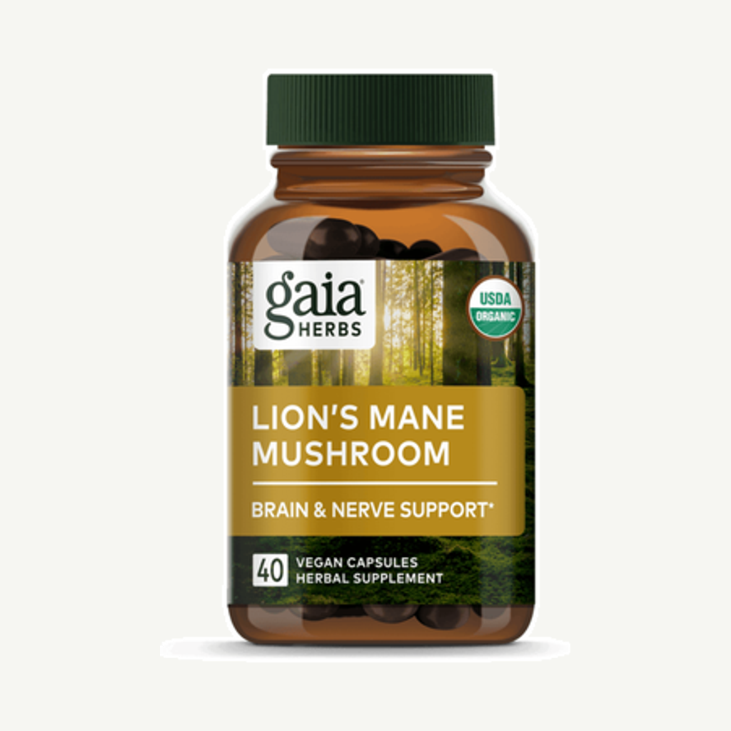 Förpackningen till Lions Mane Mushroom 40k