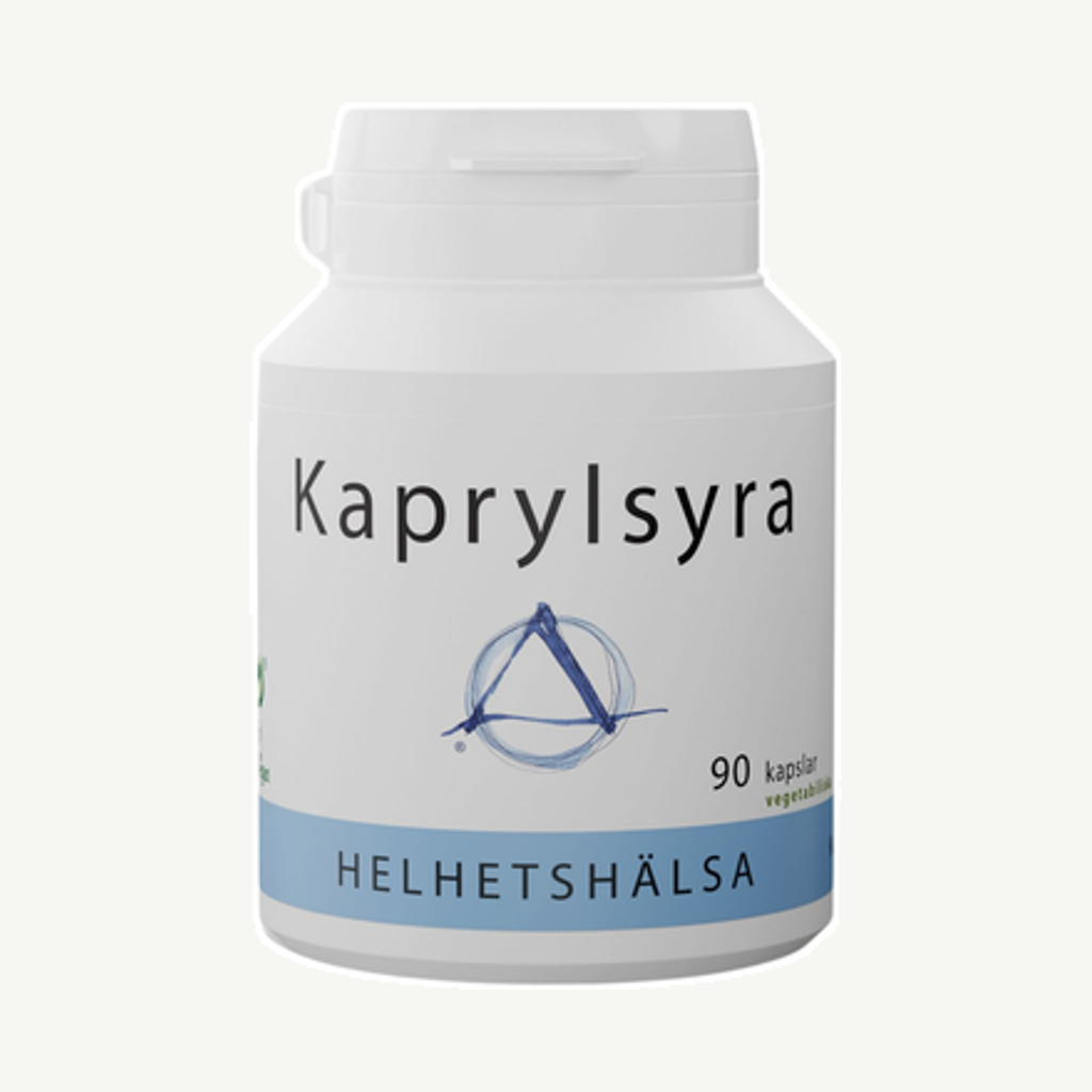 Förpackningen till Kaprylsyra 90 kapslar