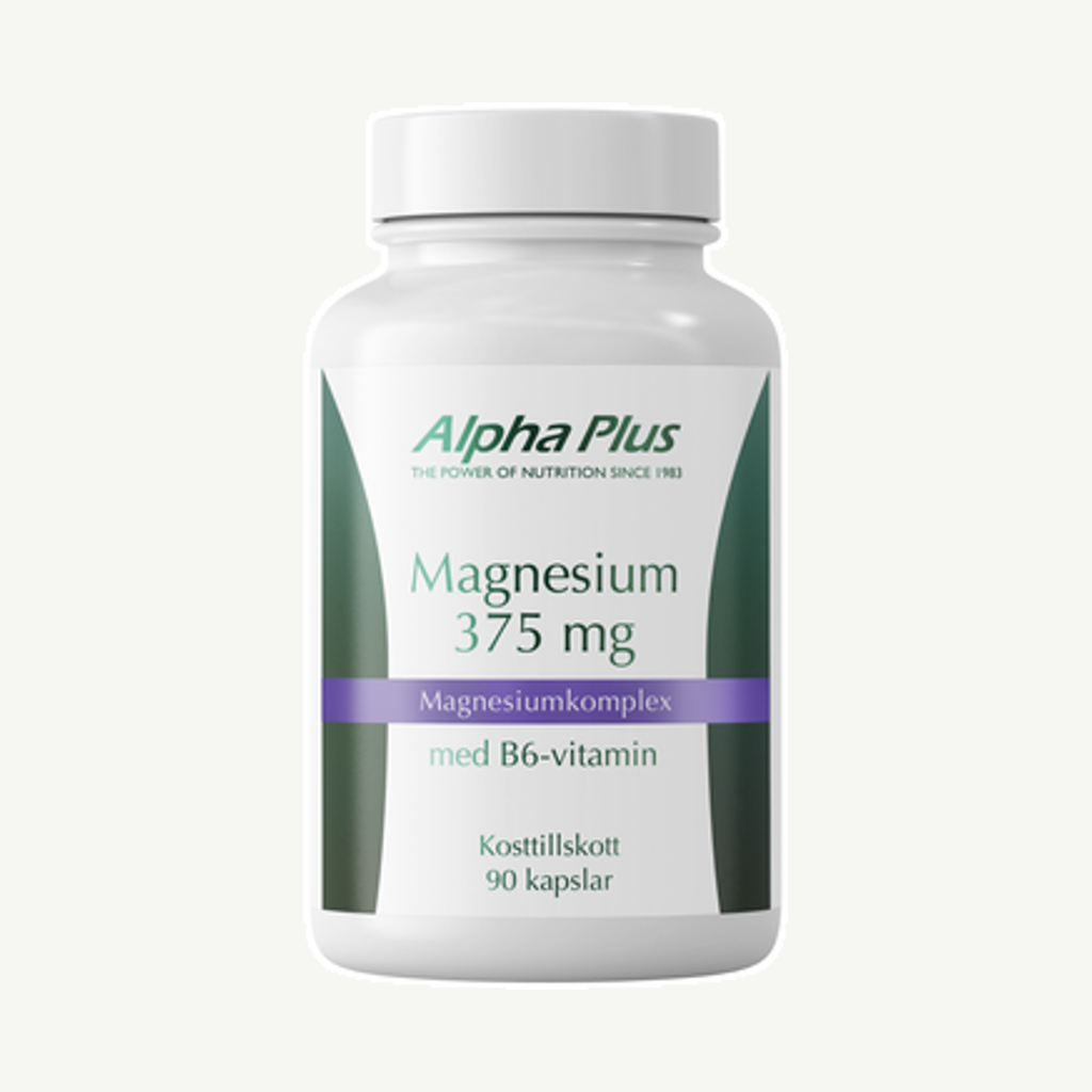 Förpackningen till Magnesium 375 mg 90 kapslar