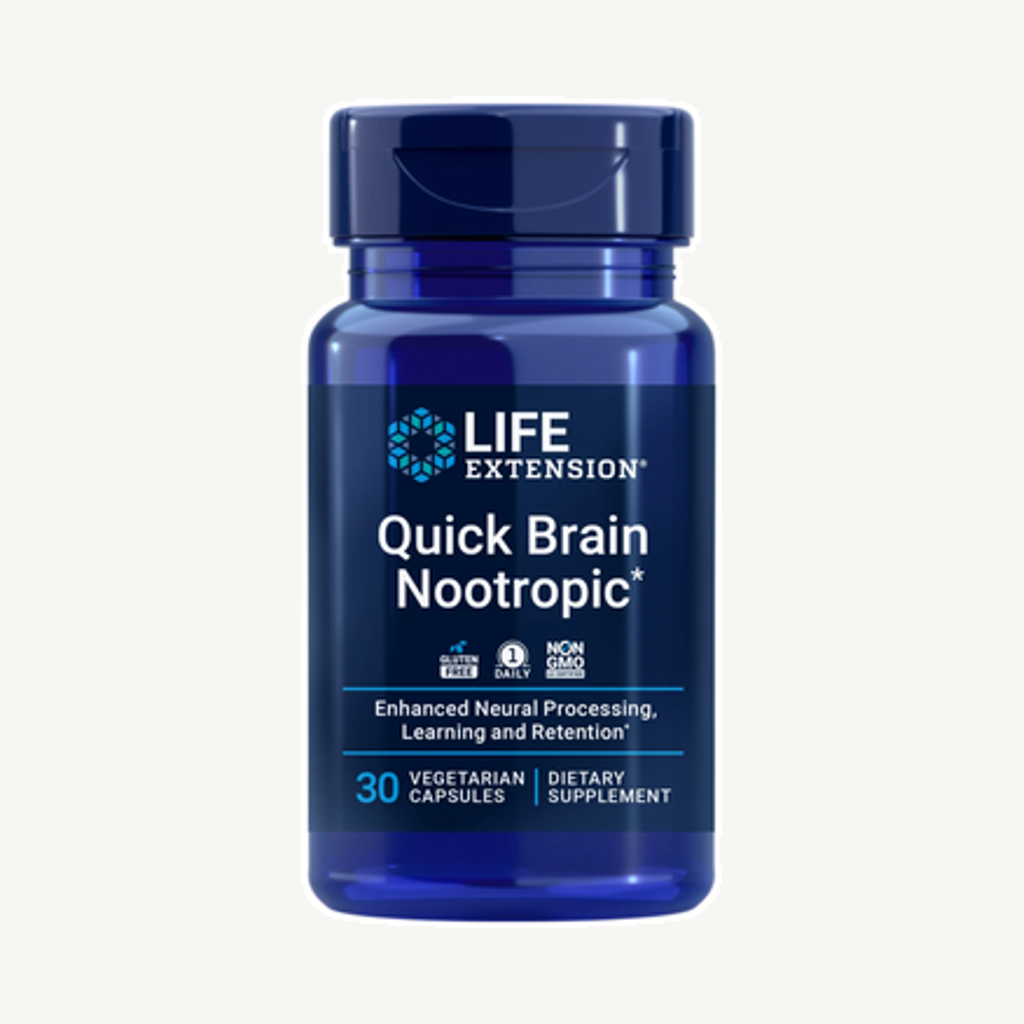 Förpackningen till Quick Brain Nootropic 30k