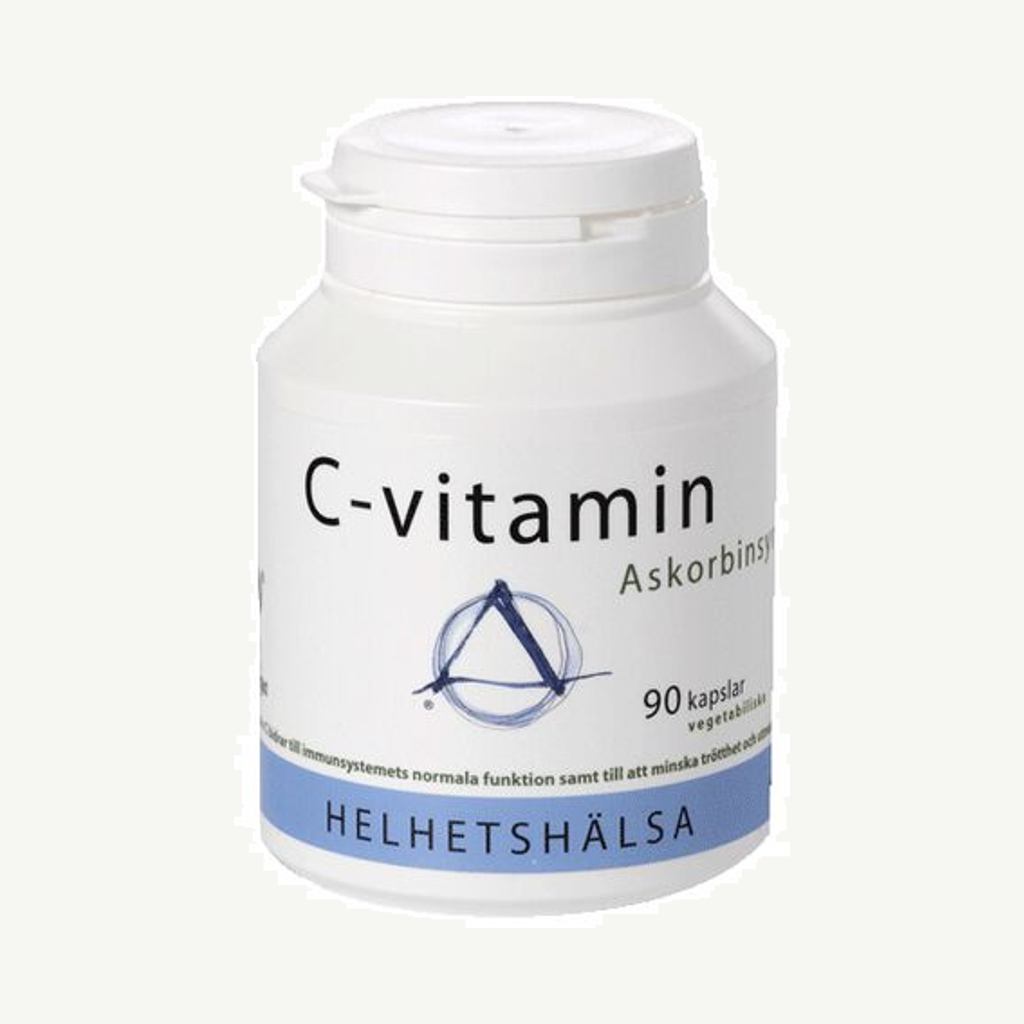 Förpackningen till C-vitamin askorbinsyra 90 kapslar
