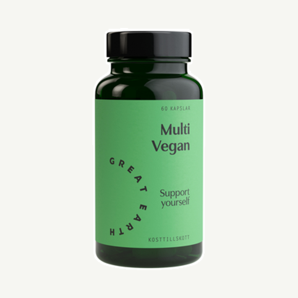 Förpackningen till Multi Vegan 60k