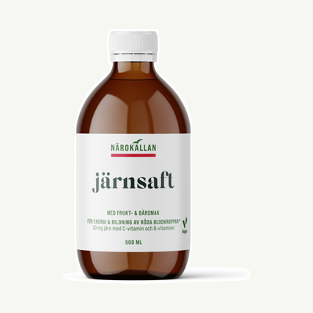 Förpackningen till Järnsaft 500ml