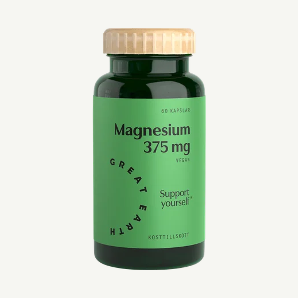 Förpackningen till Magnesium 375 mg 60 kaps