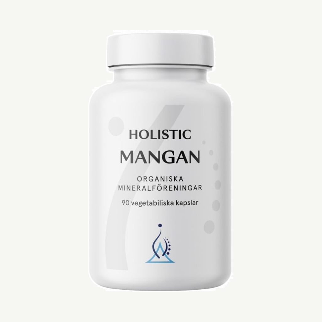 Förpackningen till Holistic Mangan 5 mg 90 kapslar