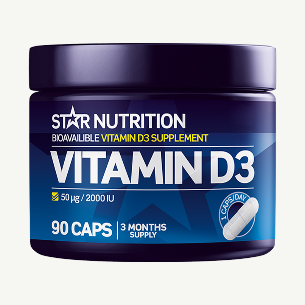 Förpackningen till Vitamin D3 90 kapslar