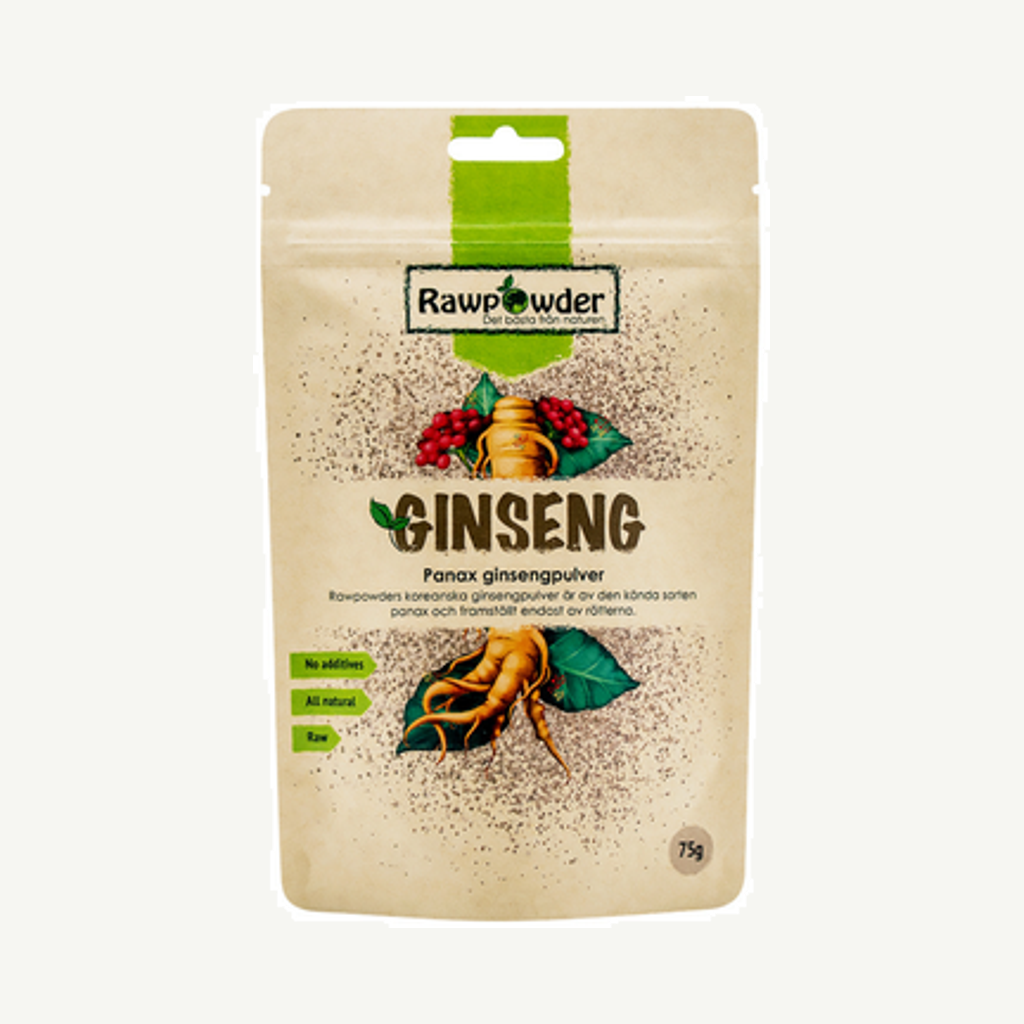 Förpackningen till Ginseng Panax 75 g