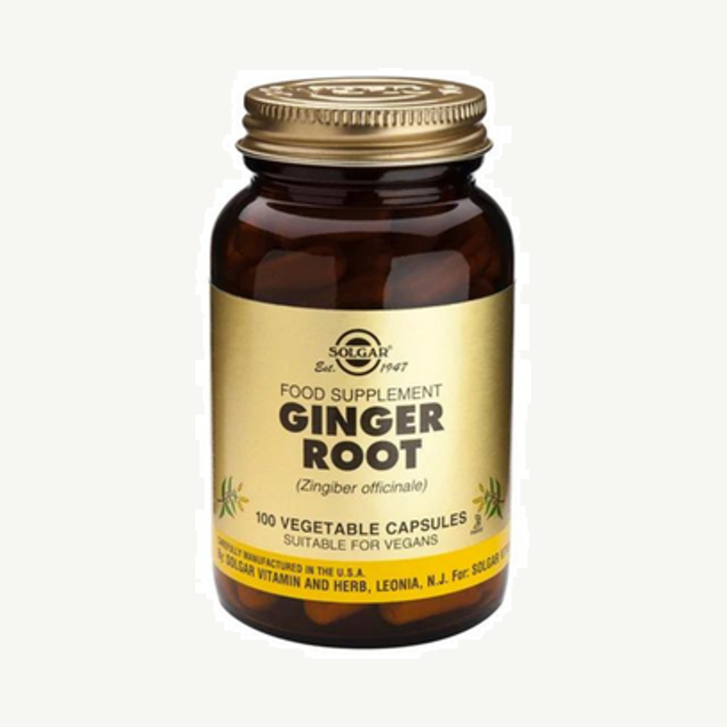 Förpackningen till Ginger Root 520mg 100k