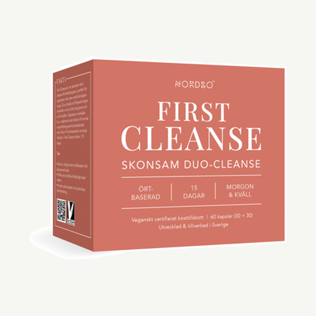 Förpackningen till First Cleanse 60k
