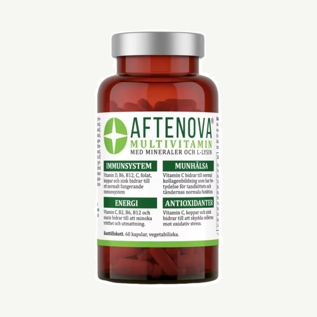 Förpackningen till AfteNova Multivitamin 60 kapslar