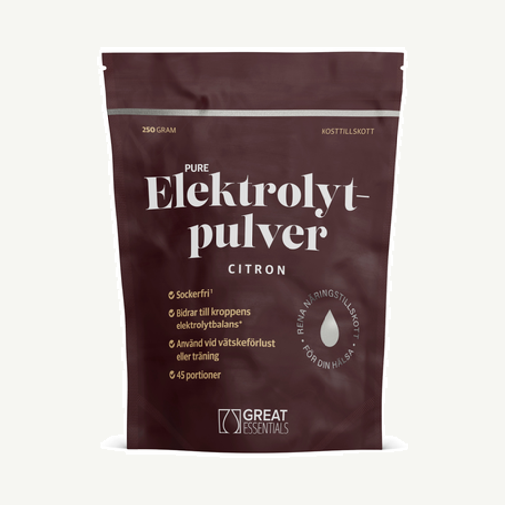 Förpackningen till Elektrolyter Citron 250g