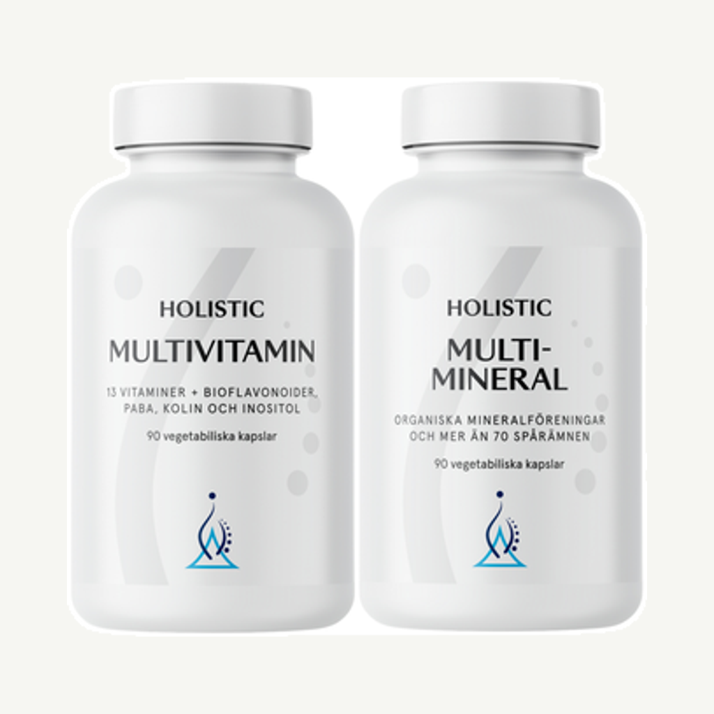 Förpackningen till Multivitamin + Multimineral 90+90k