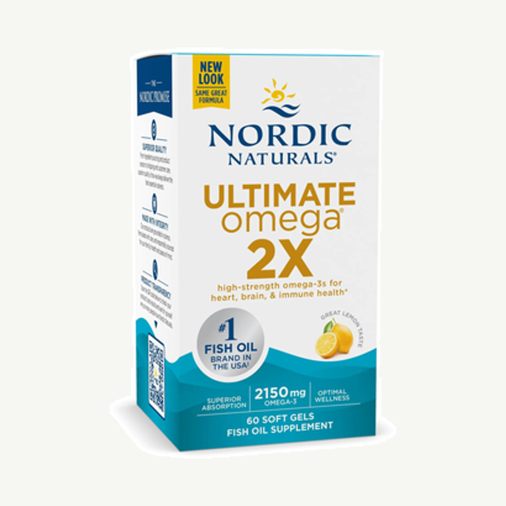 Förpackningen till Ultimate Omega 2X 2150mg 60k