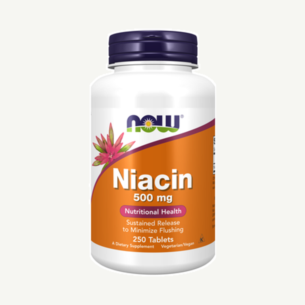 Förpackningen till Niacin 500mg 250t