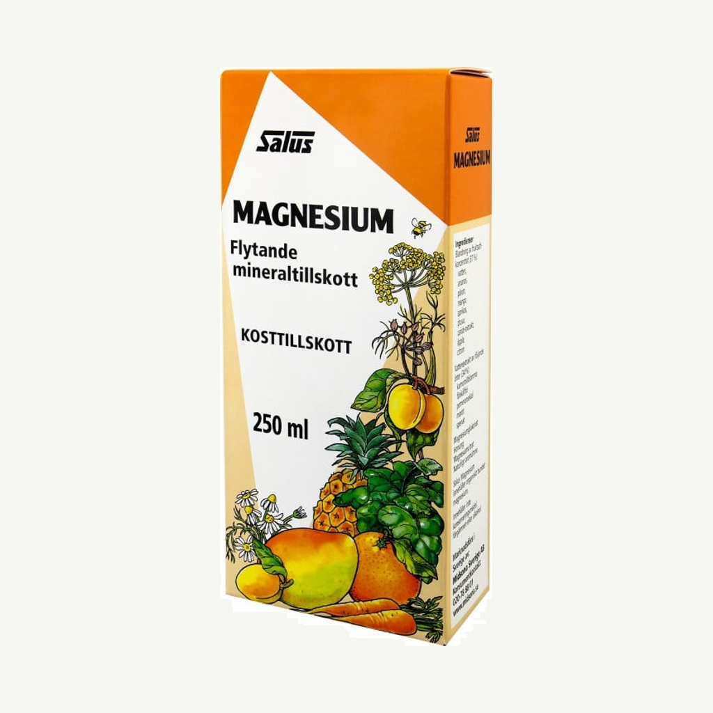 Förpackningen till Salus Magnesium 250 ml