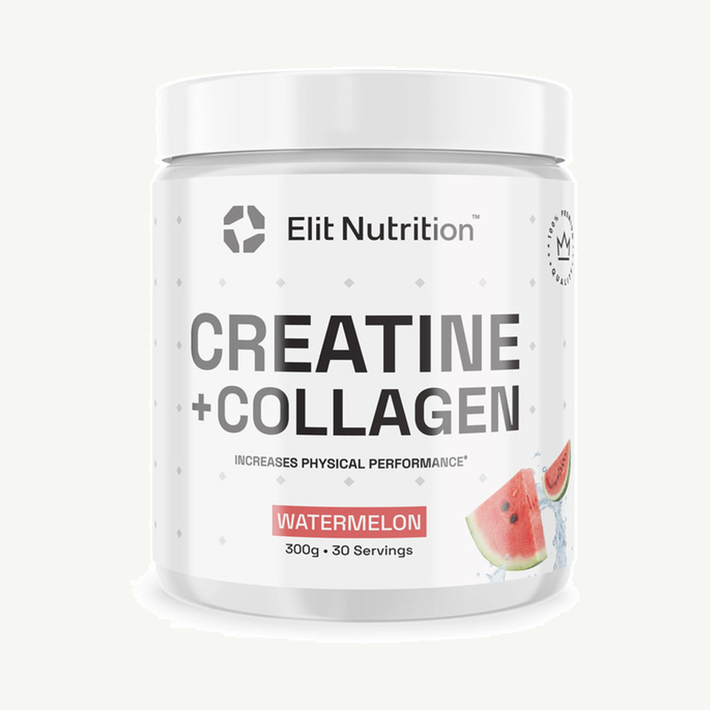 Förpackningen till Elit Nutrition Creatine + Collagen Peptides 300 g
