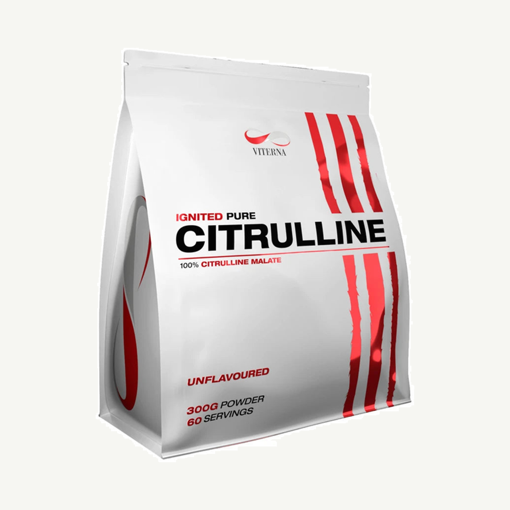 Förpackningen till Viterna Citruline Malate Powder 300 g