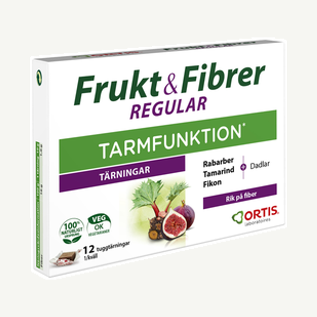 Förpackningen till Frukt & Fibrer 12t