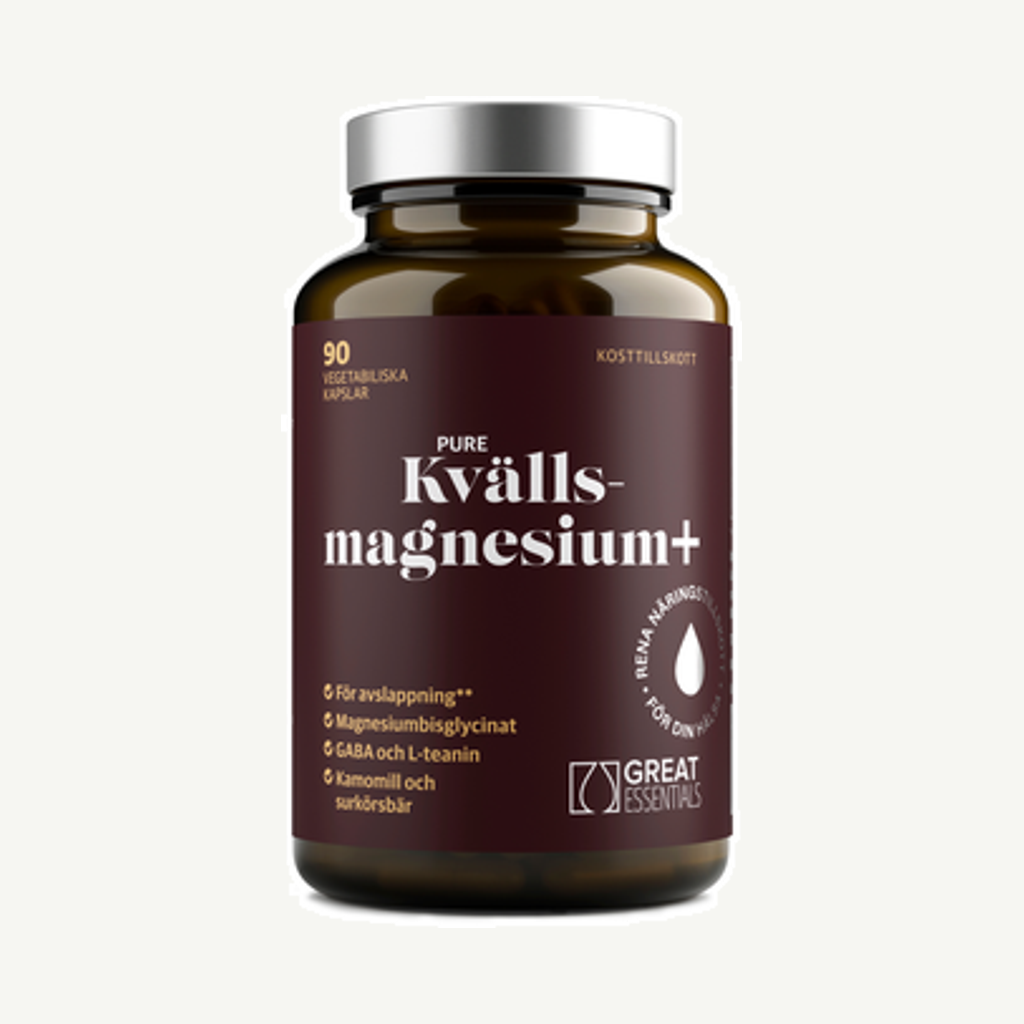 Förpackningen till Kvällsmagnesium+ 90k