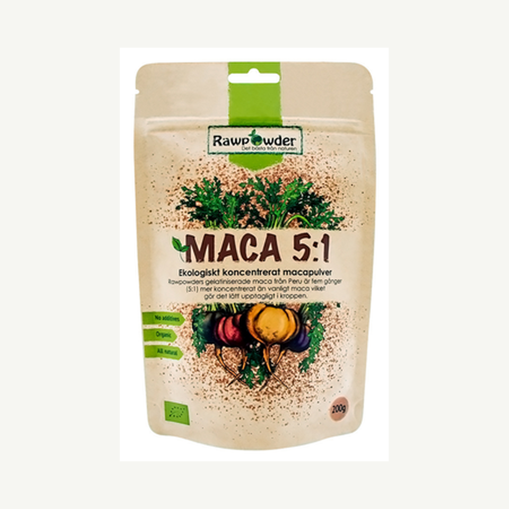 Förpackningen till Ekologiskt Maca Koncentrat 200 g