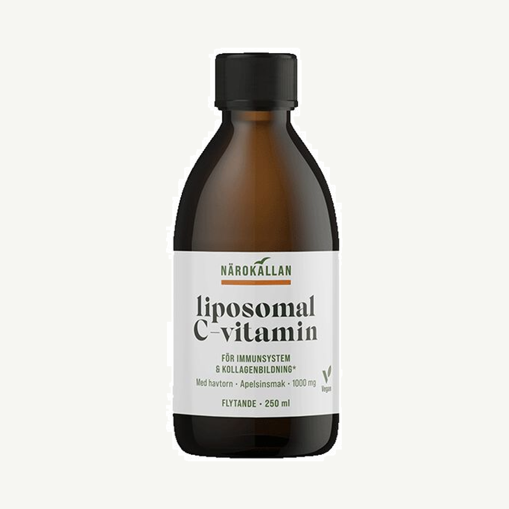 Förpackningen till Liposomal C-vitamin 250 ml