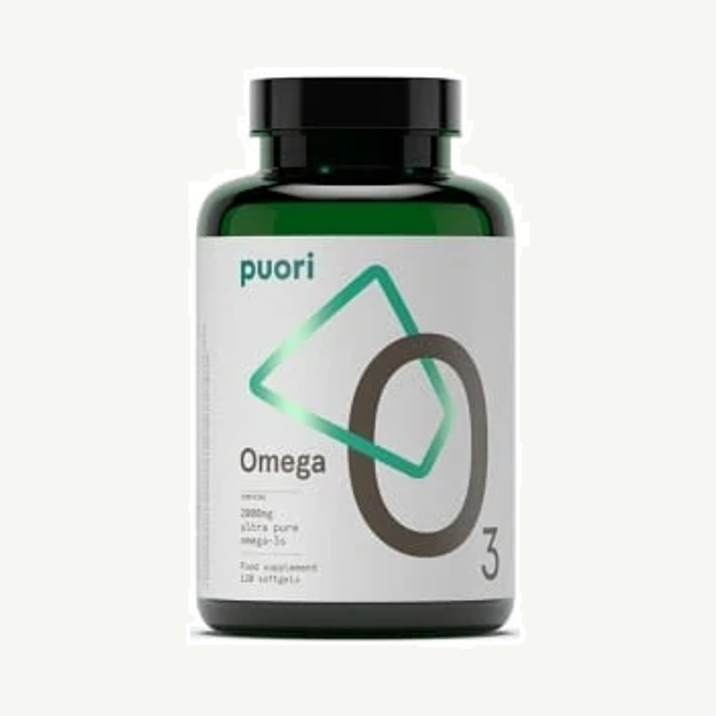 Förpackningen till O3 Omega-3 80% 2000 mg, 120 kapslar