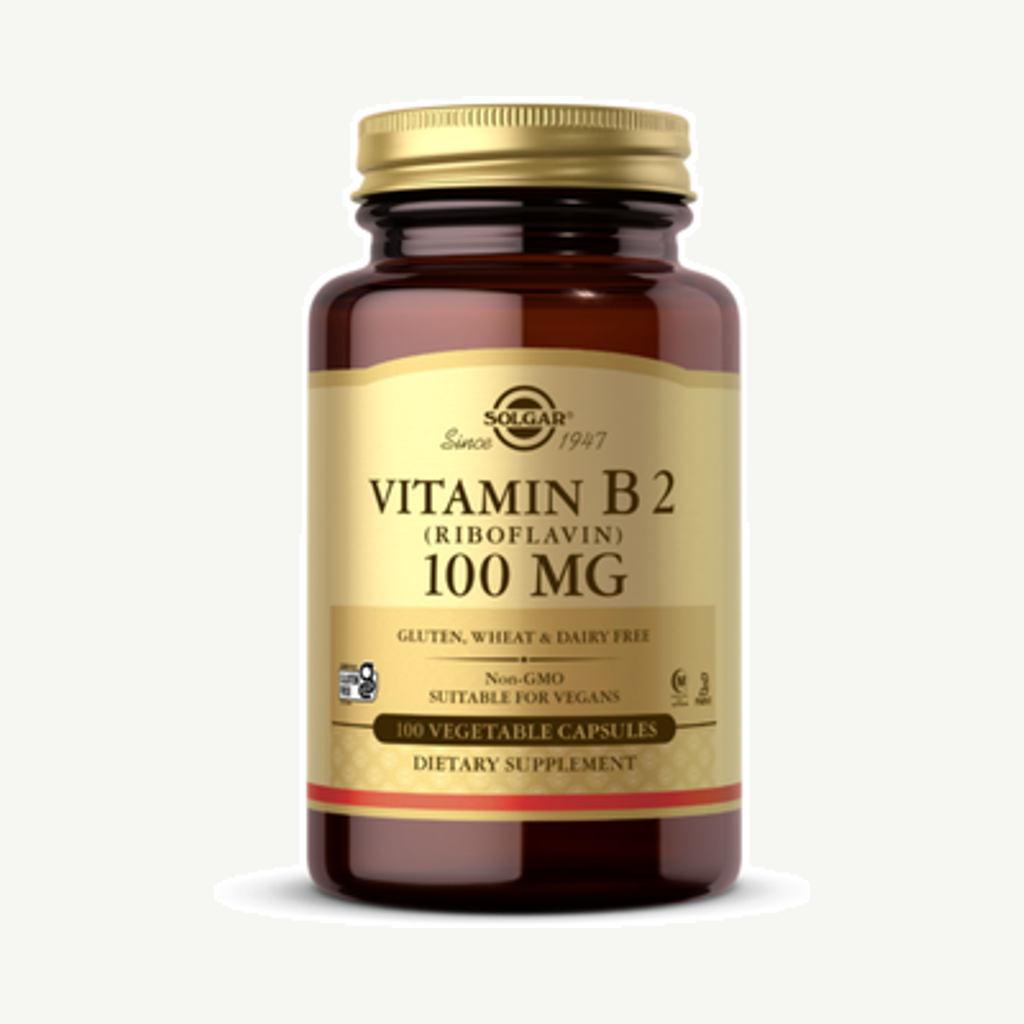 Förpackningen till Vitamin B2 100mg 100k