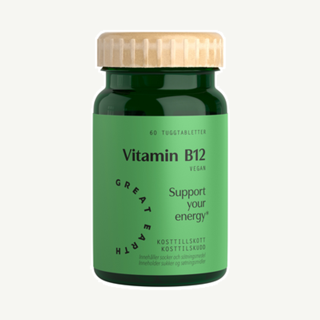 Förpackningen till Sublingual B12 500mcg 60t