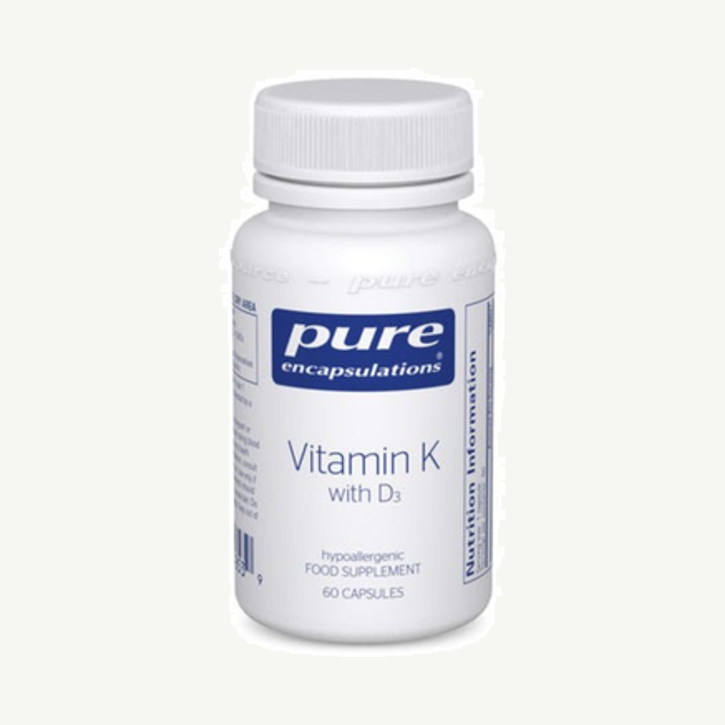 Förpackningen till Vitamin K with D3 60k