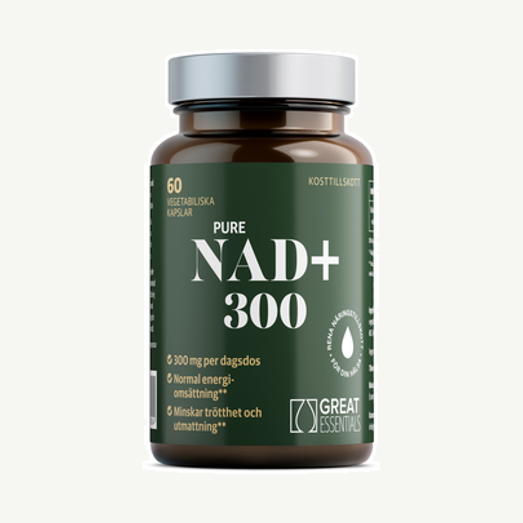 Förpackningen till NAD+ 300mg 60k