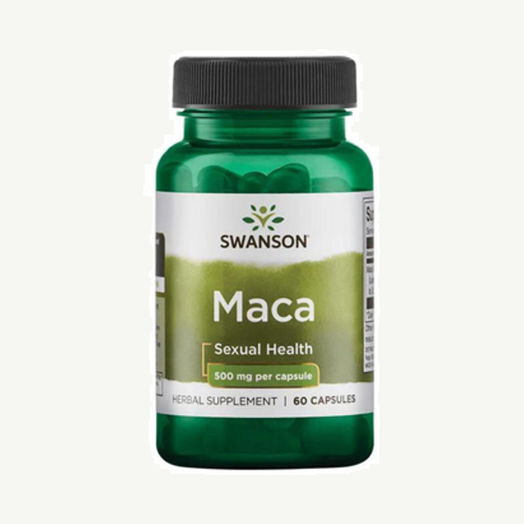 Förpackningen till Maca 500mg 60k