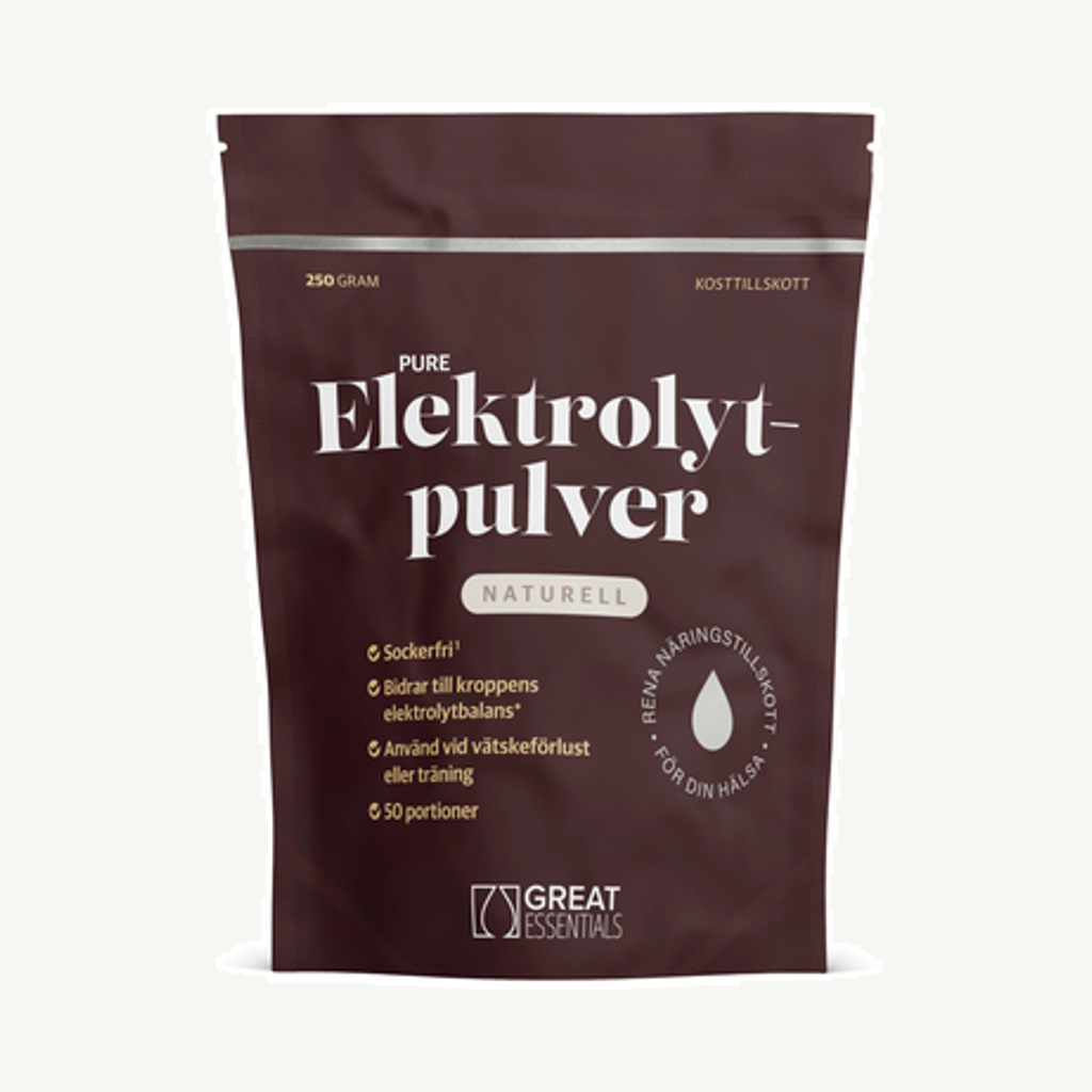 Förpackningen till Elektrolyter Naturell 250g