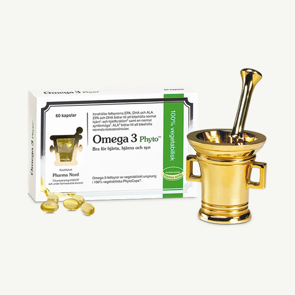 Förpackningen till Omega-3 Phyto, 60 kapslar