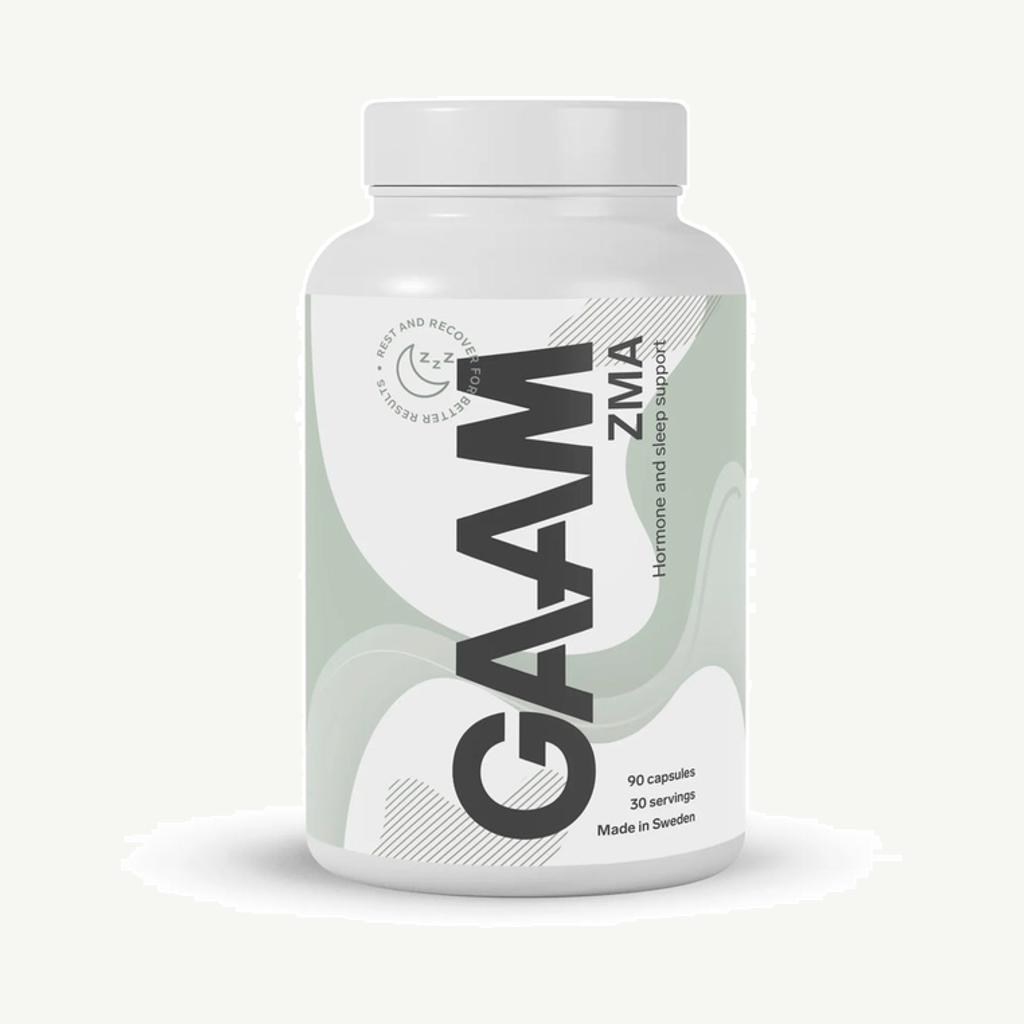 Förpackningen till GAAM ZMA 90 caps