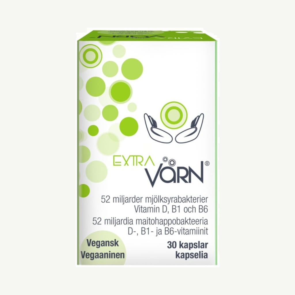 Förpackningen till Värn ExtraVärn 30 kapslar