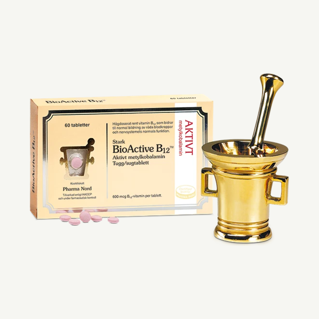 Förpackningen till BioActive B12 60 st