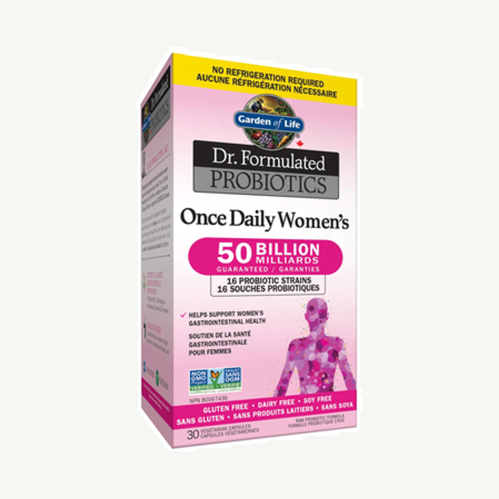 Förpackningen till Microbiome Once Daily Women’s 30k