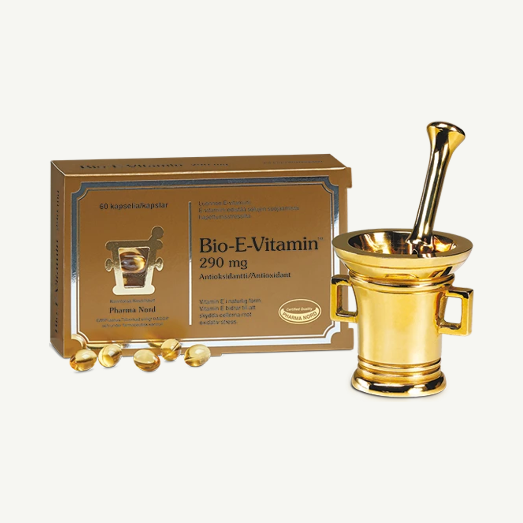 Förpackningen till Bio-E-Vitamin 290 mg 60 st