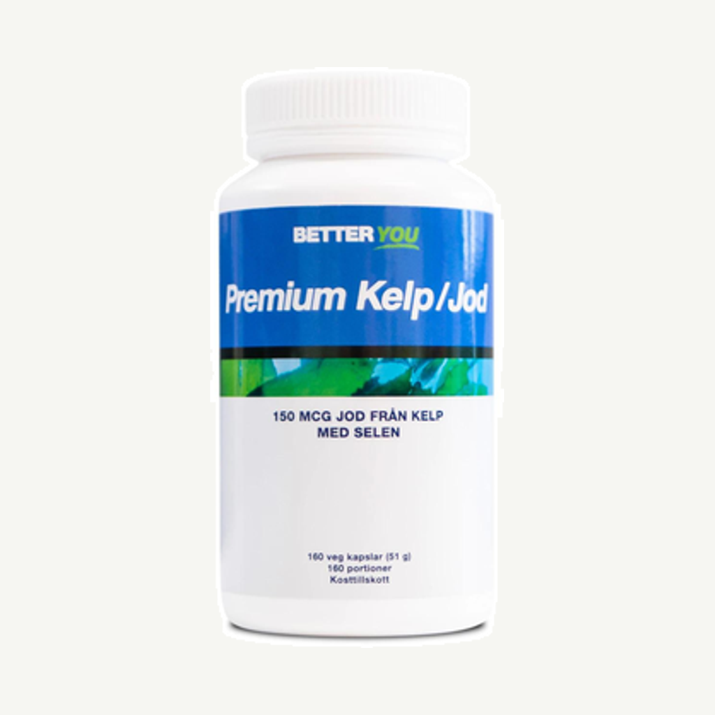 Förpackningen till Better You Premium Kelp/Jod Kapslar, 160 st