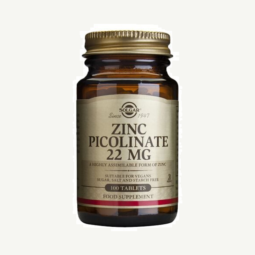 Förpackningen till Zinc Picolinate 22 mg 100 tabletter