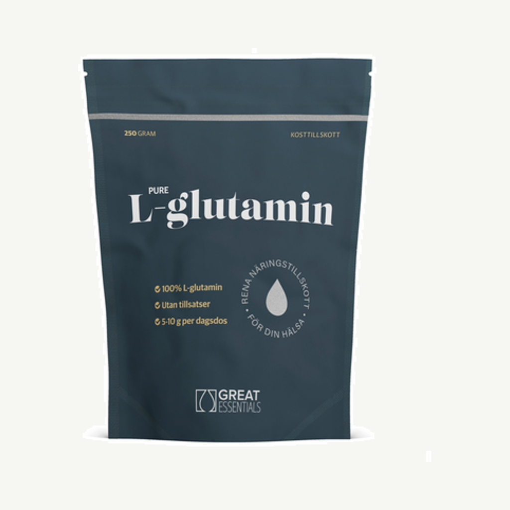 Förpackningen till L-Glutamin 250g